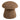 House Nordic - Enna puf – Brun imiteret pels – Ø45×H45 cm - Bolig og Haven