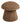 House Nordic - Enna puf – Brun imiteret pels – Ø45×H45 cm - Bolig og Haven