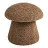 House Nordic - Enna puf – Brun imiteret pels – Ø45×H45 cm - Bolig og Haven