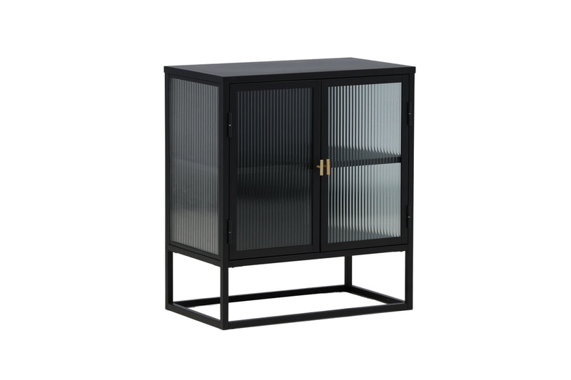 Venture Home - Garis Vitrineskab, sort, 70x80x40cm,
