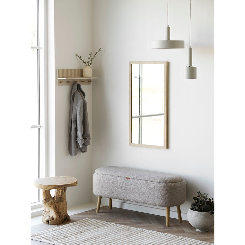 House Nordic - Palena Sidebord – Unikt Håndlavet Teaktræ – Natur – Ø40 x 45 cm