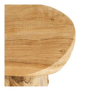 House Nordic - Palena Sidebord – Unikt Håndlavet Teaktræ – Natur – Ø40 x 45 cm