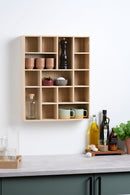 Day - Væghylde, Paulownia træ, 48,5X12X60,5cm