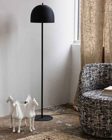 Nordal - GLOW gulvlampe – mat sort – Ø30 × H146 cm