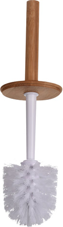 Toiletbørste bambus, hvid H35,5 cm