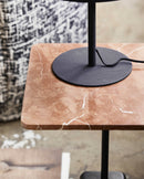 Nordal - CHAO sidebord, marmor – rust – L40 × B40 × H57 cm