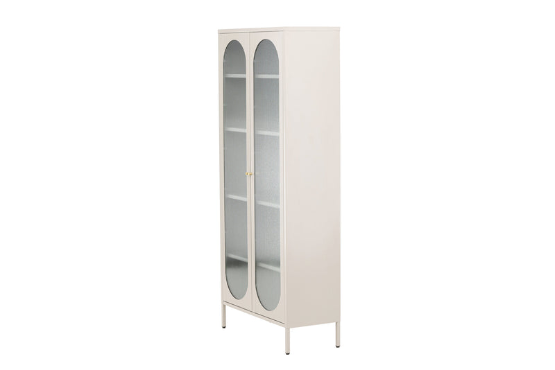 Venture Home - Lima vitrineskab, Beige, 80x180cm