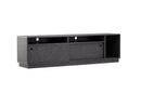 Venture Home - Girona TV-bænk – Sort / Sort melamin – 180×40×50 cm