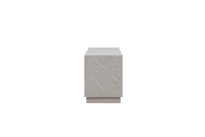 Venture Home Girona TV-bænk – Grå betonlook / Grå melamin – 180×40×50 cm