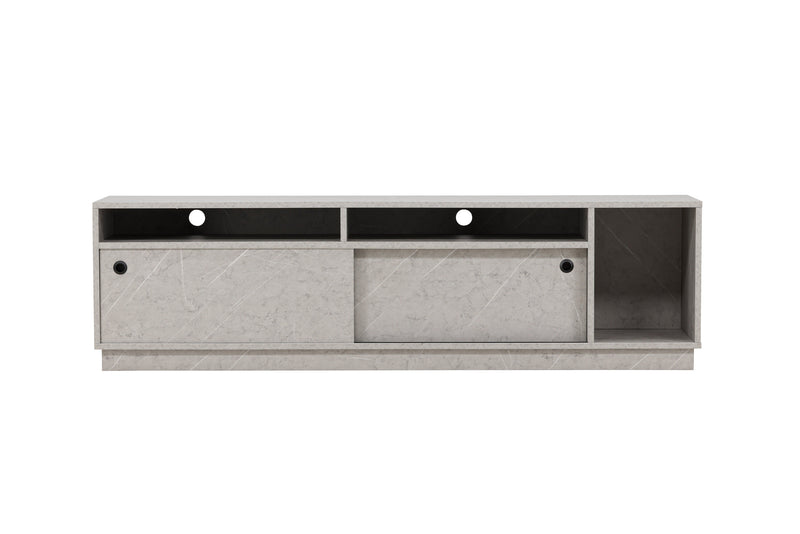 Venture Home Girona TV-bænk – Grå betonlook / Grå melamin – 180×40×50 cm