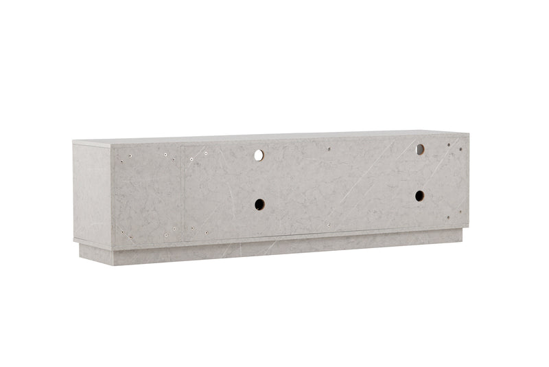 Venture Home Girona TV-bænk – Grå betonlook / Grå melamin – 180×40×50 cm