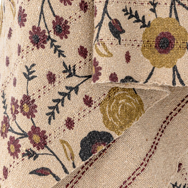 Bloomingville - Eydis Plaid, Natur, Genanvendt Bomuld 160x130 cm