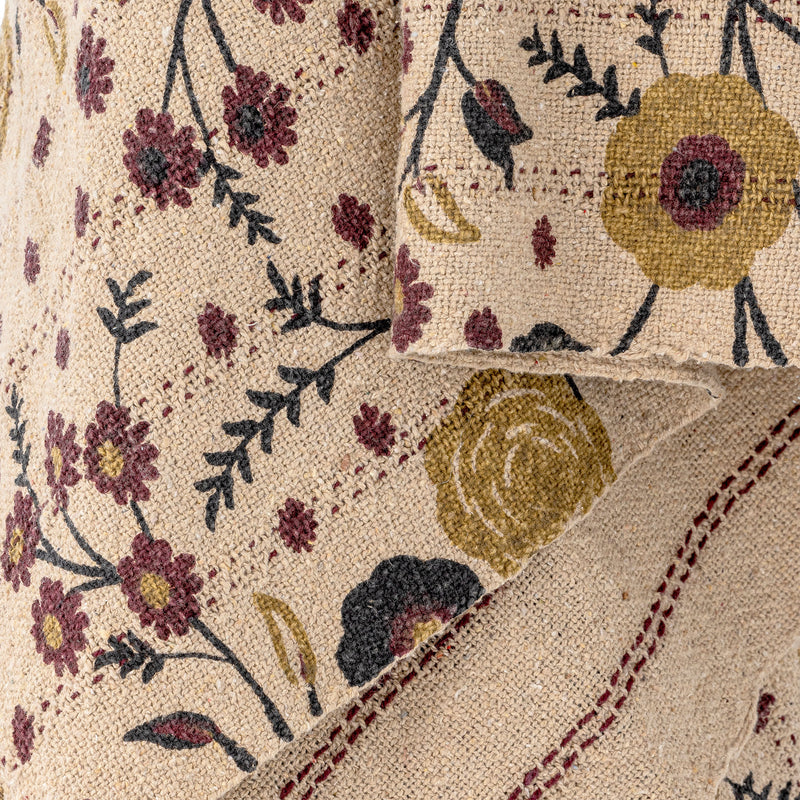 Bloomingville - Eydis Plaid, Natur, Genanvendt Bomuld 160x130 cm