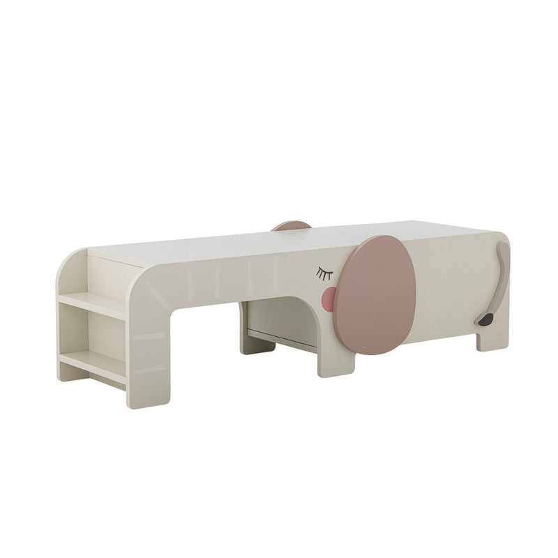 Bloomingville MINI - Ferdinand Bænk, Grå, FSC®100%, MDF