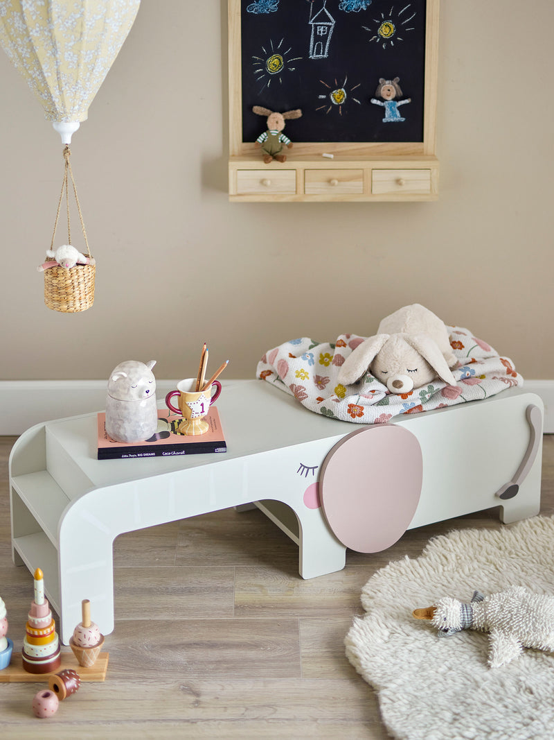 Bloomingville MINI - Ferdinand Bænk, Grå, FSC®100%, MDF