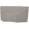 EUROPA 2-SEATER DINING BENCH WOVEN FABRIC SAND MELANGE