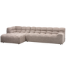 ALLURE CHAISE LONGUE LEFT WOVEN BROWN MELANGE