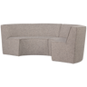 EUROPA 4-SEATER DINING BENCH WOVEN FABRIC SAND MELANGE