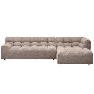 ALLURE CHAISE LONGUE RIGHT WOVEN BROWN MELANGE