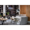 JORRE DINING TABLE MDF ANTIQUE BEIGE O120CM