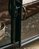 Nordal - DOWNTOWN skænk – sort – L104 × D35 × H74 cm