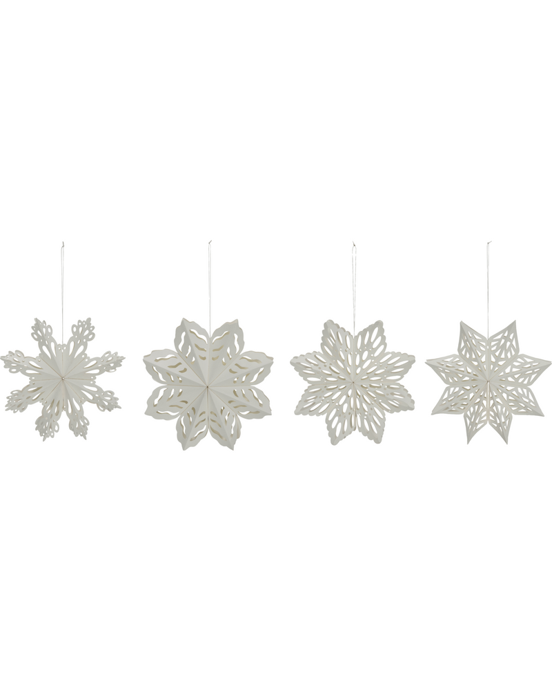 House Doctor Julepynt snowflake Hvid