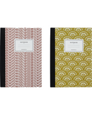 House Doctor Notesbog Note Rød Sennepsgul