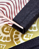 House Doctor - Notesbog, Note, Rød, Sennepsgul, sæt af 2 stk.