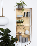 House Doctor - Vitrineskab, Glass, Messing H80 cm