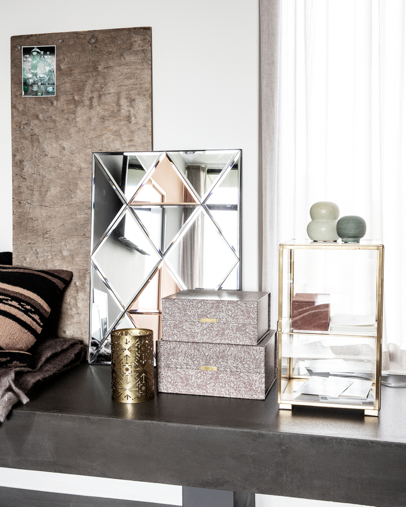 House Doctor - Vitrineskab, Glass, Messing, H41 cm