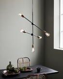 House Doctor - Lampe, Molecular, Sort, Messing