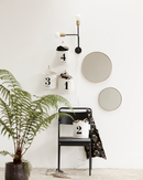 House Doctor - Væglampe, Molecular, Sort, Messing