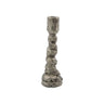 House Doctor Lysestage, Raku, Antik sølv, H25 cm