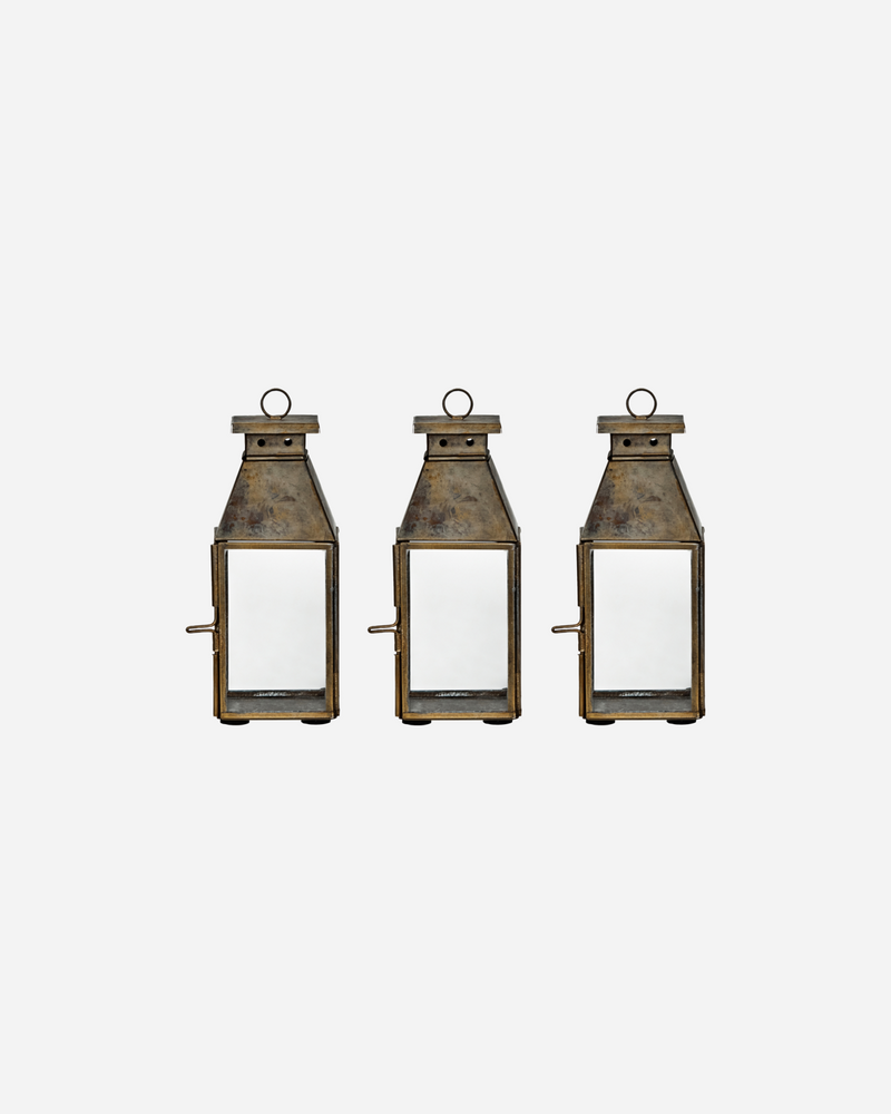 House Doctor - Hurricane, Tilka, Antik messingfinish, sæt 3 stk