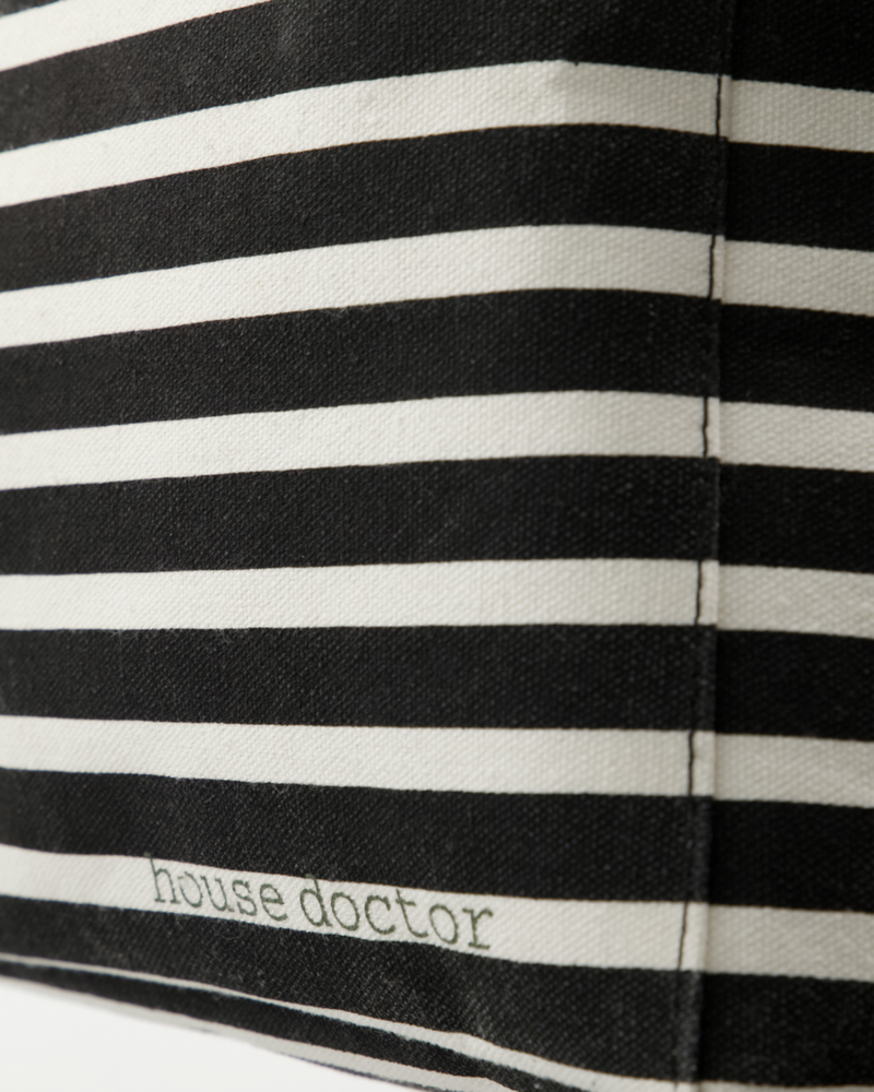House Doctor - Opbevaring, Canva, Sort, Råhvid