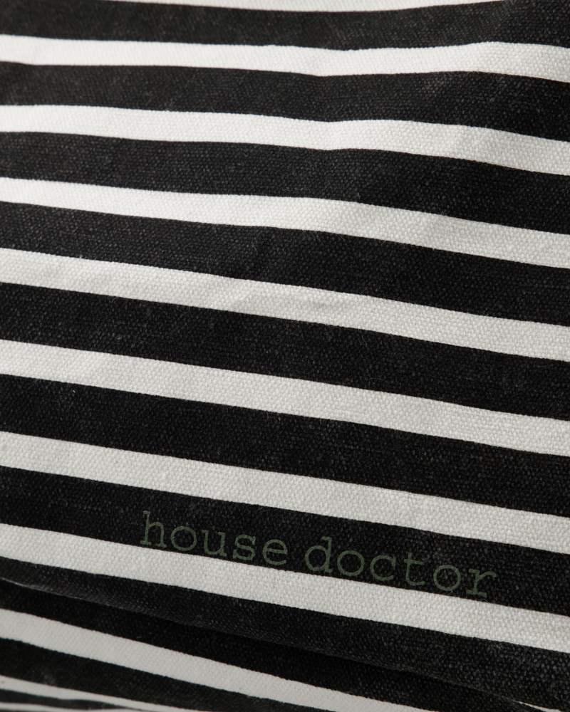 House Doctor - Opbevaring, Canva, Sort, Råhvid