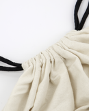 House Doctor - Taske, Canva, Sort, Råhvid