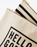 House Doctor - Taske, Canva, Sort, Råhvid