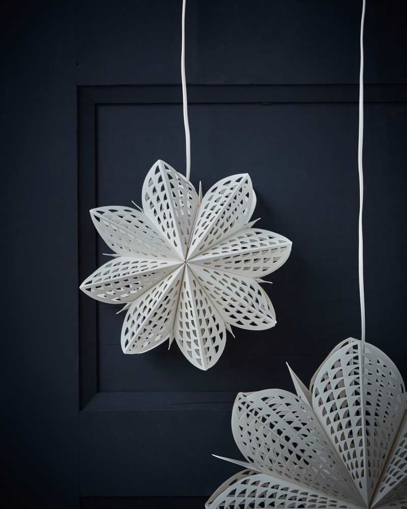 House Doctor - Stjerne, Gint, Hvid, Ø30 cm