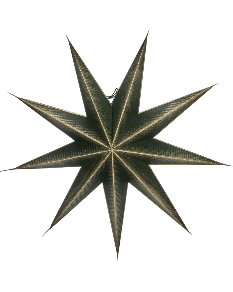 House Doctor Stjerne 9 Point Grøn Champagne