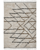 House Doctor Tæppe Indi Råhvid Sennepsgul