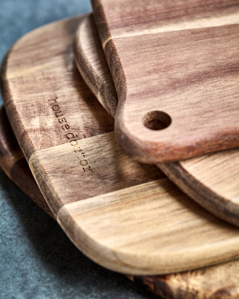 House Doctor - Skærebræt, Eya, Natural, sæt af 4 stk.