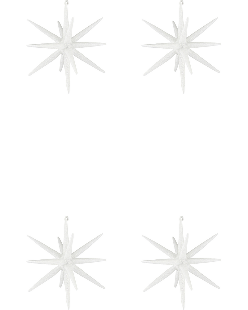 House Doctor Julepynt Spike Hvid m. glimmer