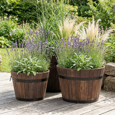 Whiskeytønde acacia Ø48 cm