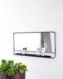 House Doctor - Spejl m. hylde, Chic, Sort, B80 cm