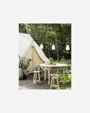 House Doctor - Lanterne, Drop, Hvid H35 cm