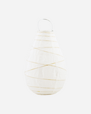 House Doctor - Lanterne, Drop, Hvid H30 cm