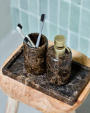 House Doctor - Sæbedispenser Able - Brun Marmor