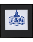 House Doctor Wall art Exit Mørkeblå