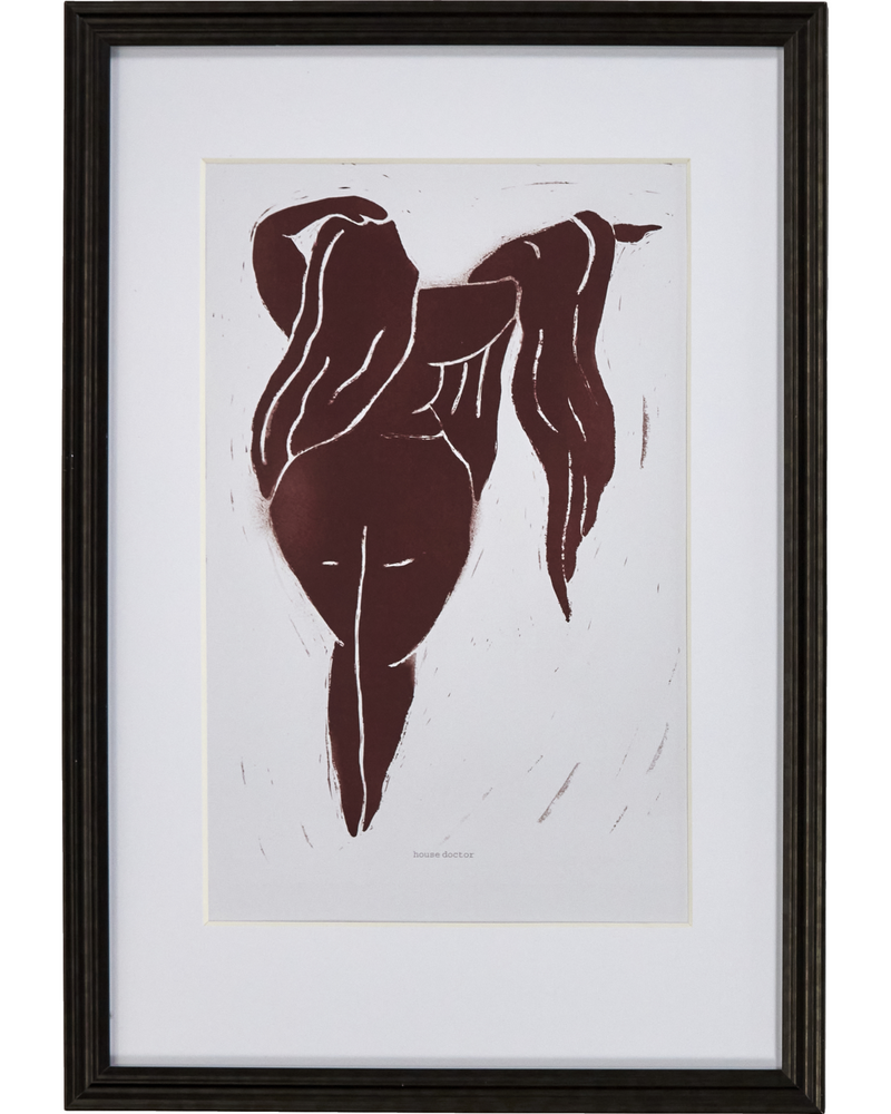 House Doctor Wall art Lady Bordeaux